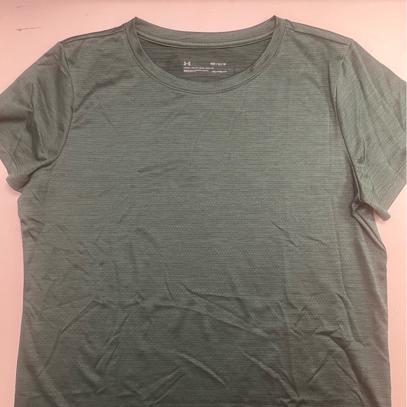Under Armour Women's Short Sleeve Green Tee - Picture 1 of 4